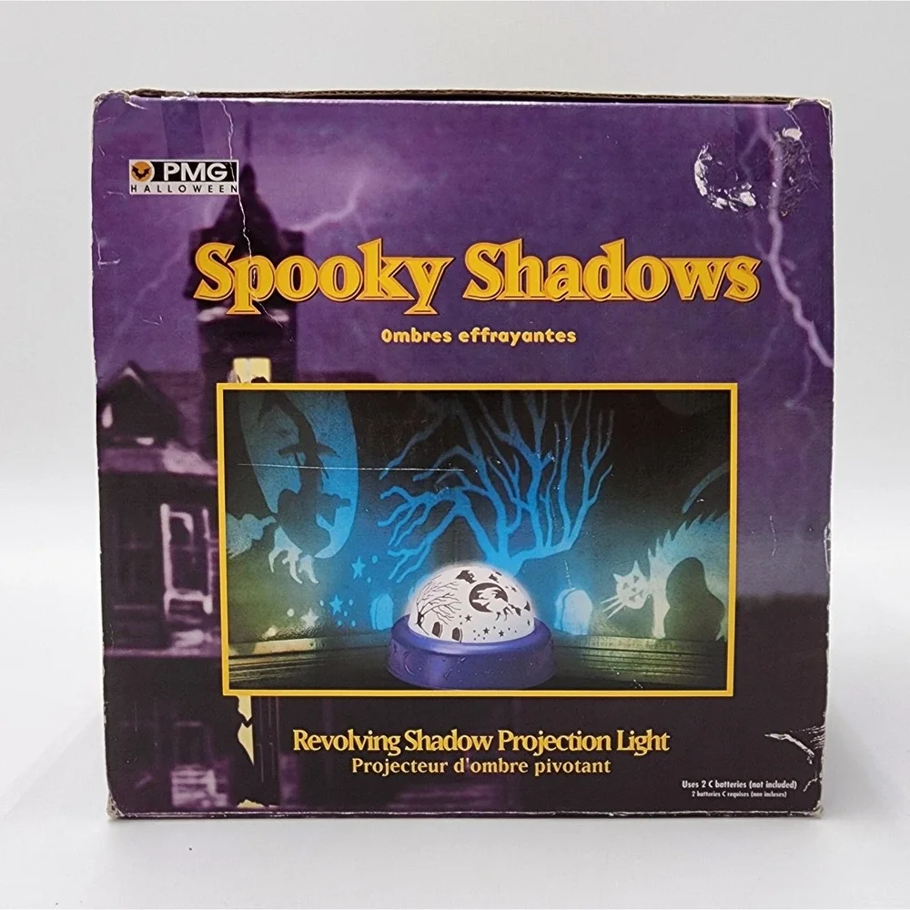 Spooky Shadows‎ Projection Light Halloween Witch Graveyard 2001 Tested & Working